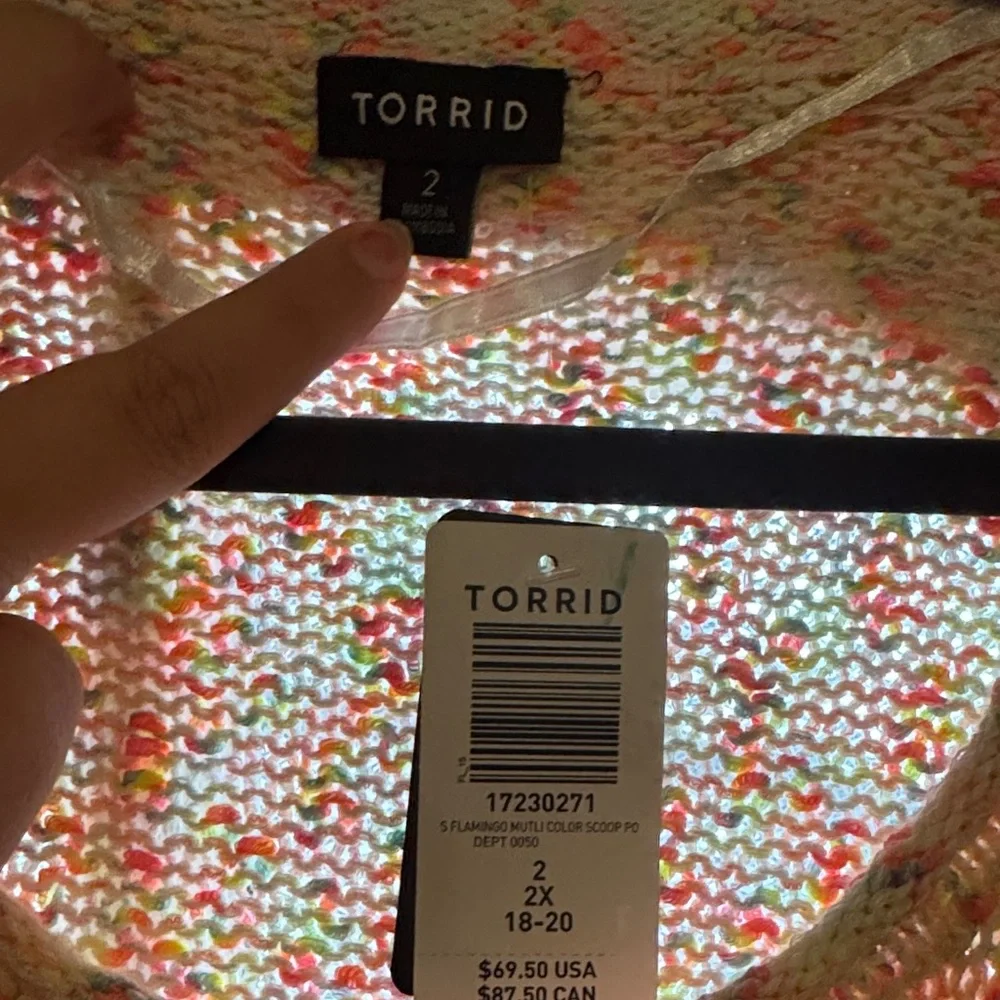 Torrid Multicolor Knit Sweater - Picture 2 of 5